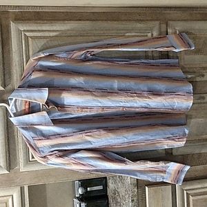 Very Nice Southwestern Style Long Sleeve Button Down Dress Shirt